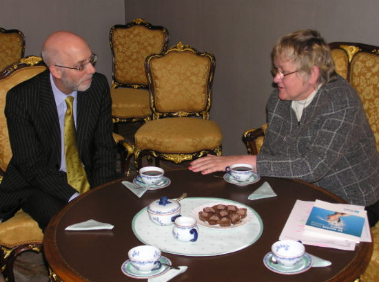 Riigikogu esimees Ene Ergma kohtus Briti Nõukogu asedirektori Robin Bakeriga